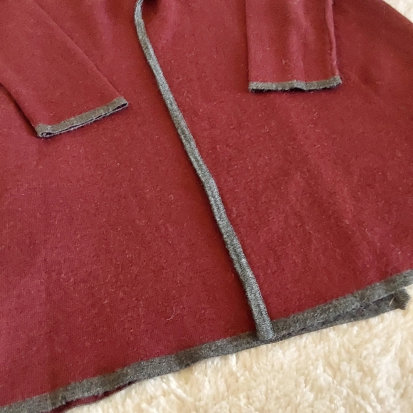 🌺 Like New BNCI Blanc Noir Open Front Sweater Jacket - Picture 8 of 13